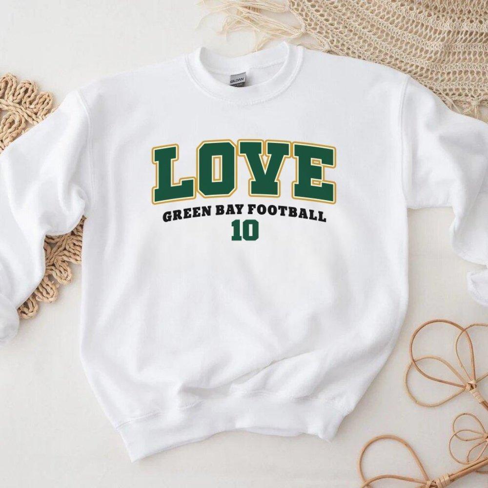 Jordan Love No White Crewneck Sweatshirt, Sport Style Sweater
